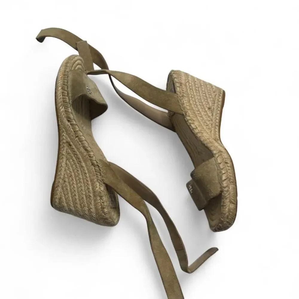 Tory Burch Bima 2 Espadrille Wedge Sandals Womens Size 7.5 perfect boho tropical